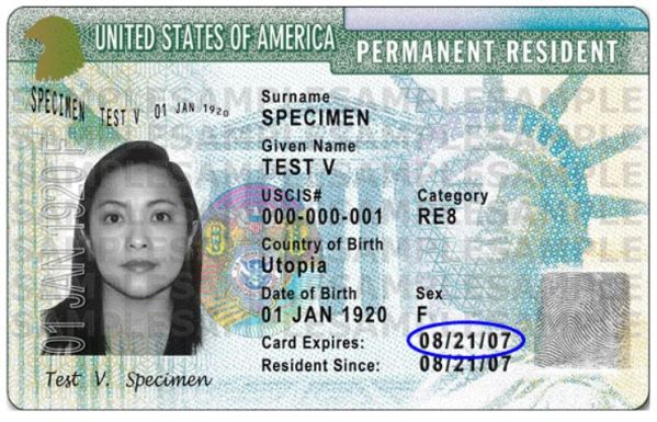 Former U.S. Legal Permanent Resident or Green Card 