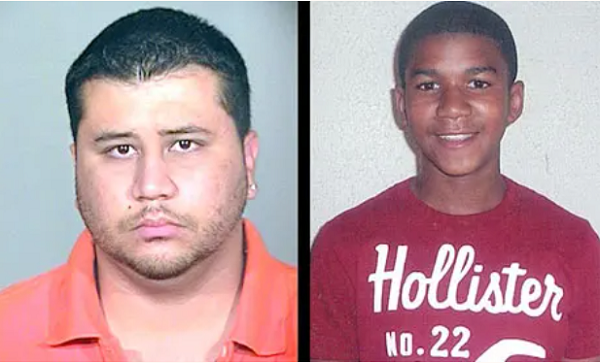 Photos of Zimmerman and Martin Broadcast by the Media 